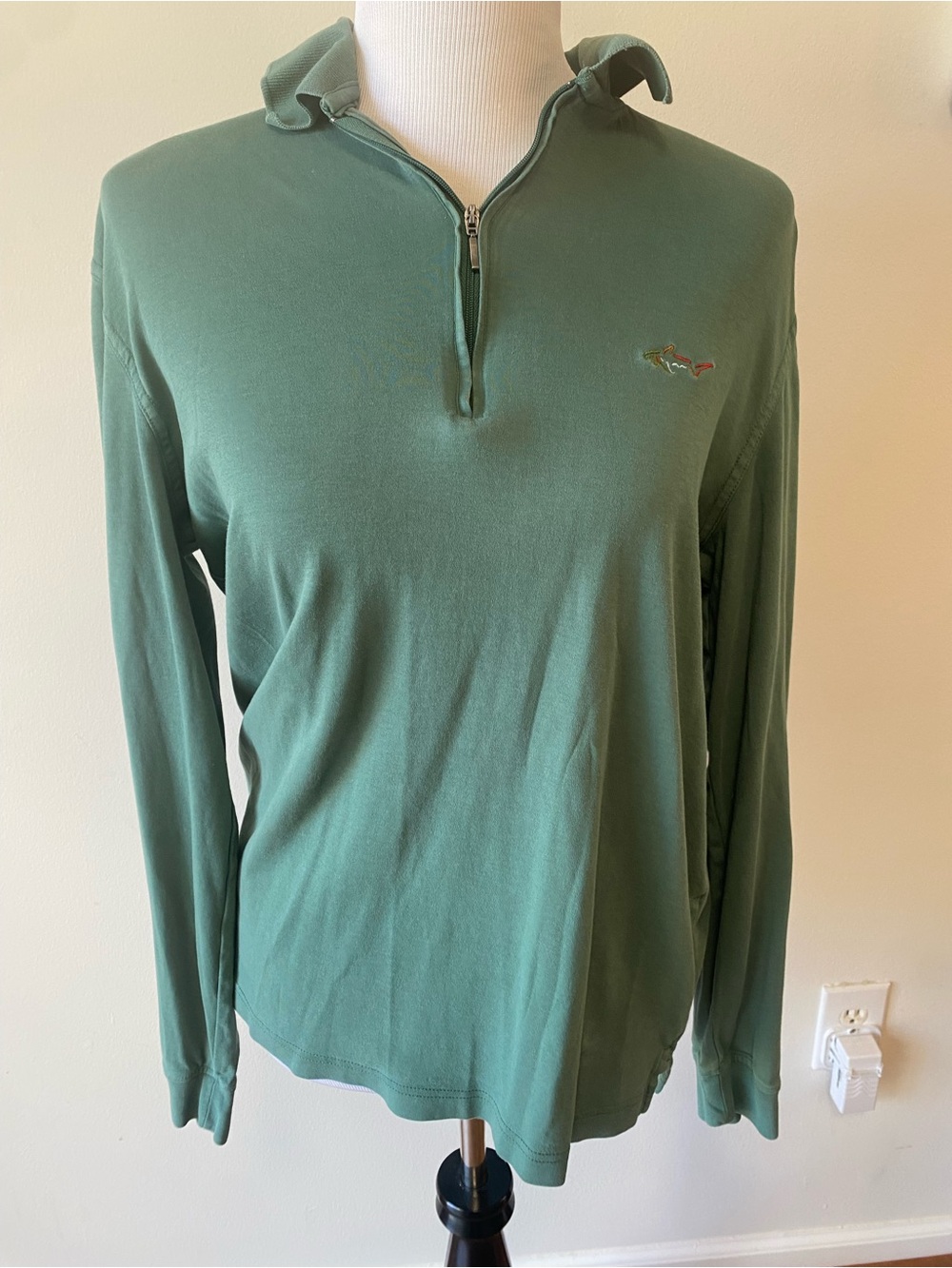 Greg Norman Collection Green Quarter-Zip Performance Polo